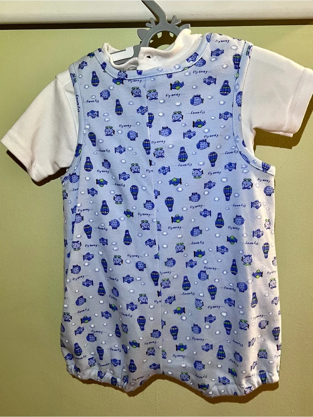 Vintage 6-9 Month Boy Overalls & Shirt